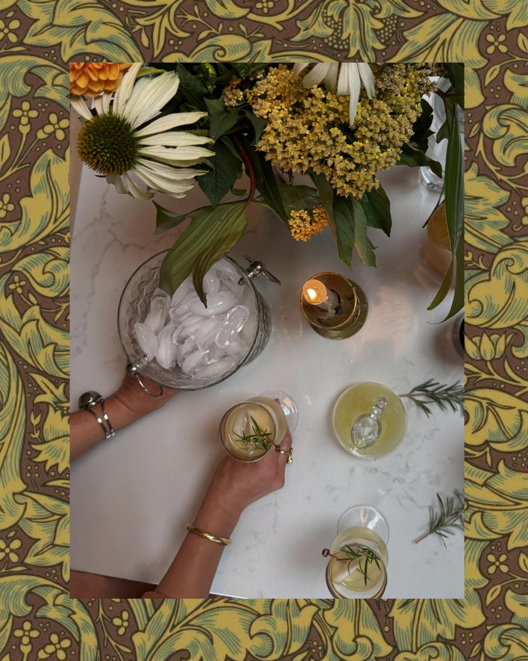 Rosemary-Pear Gimlet